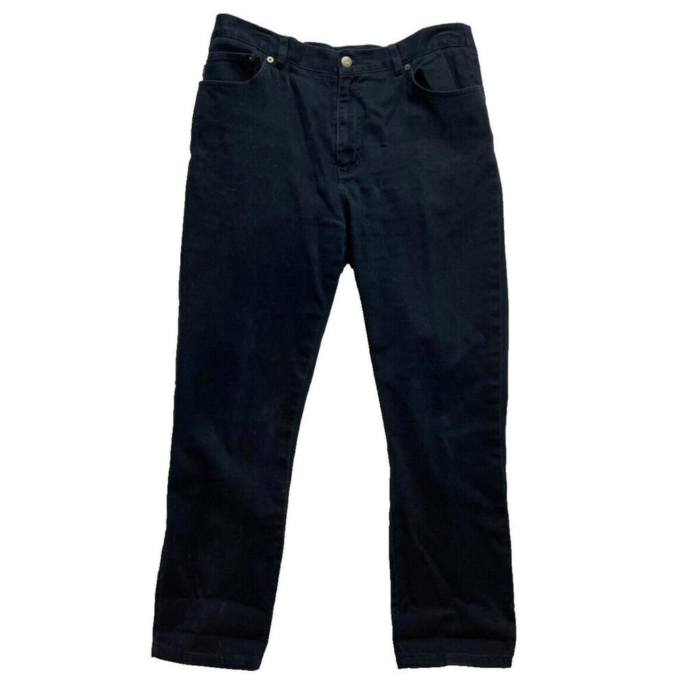 Lauren Jeans Ralph Lauren Indigo Dark Wash High Rise Straight Leg Denim 16 - Picture 2 of 5